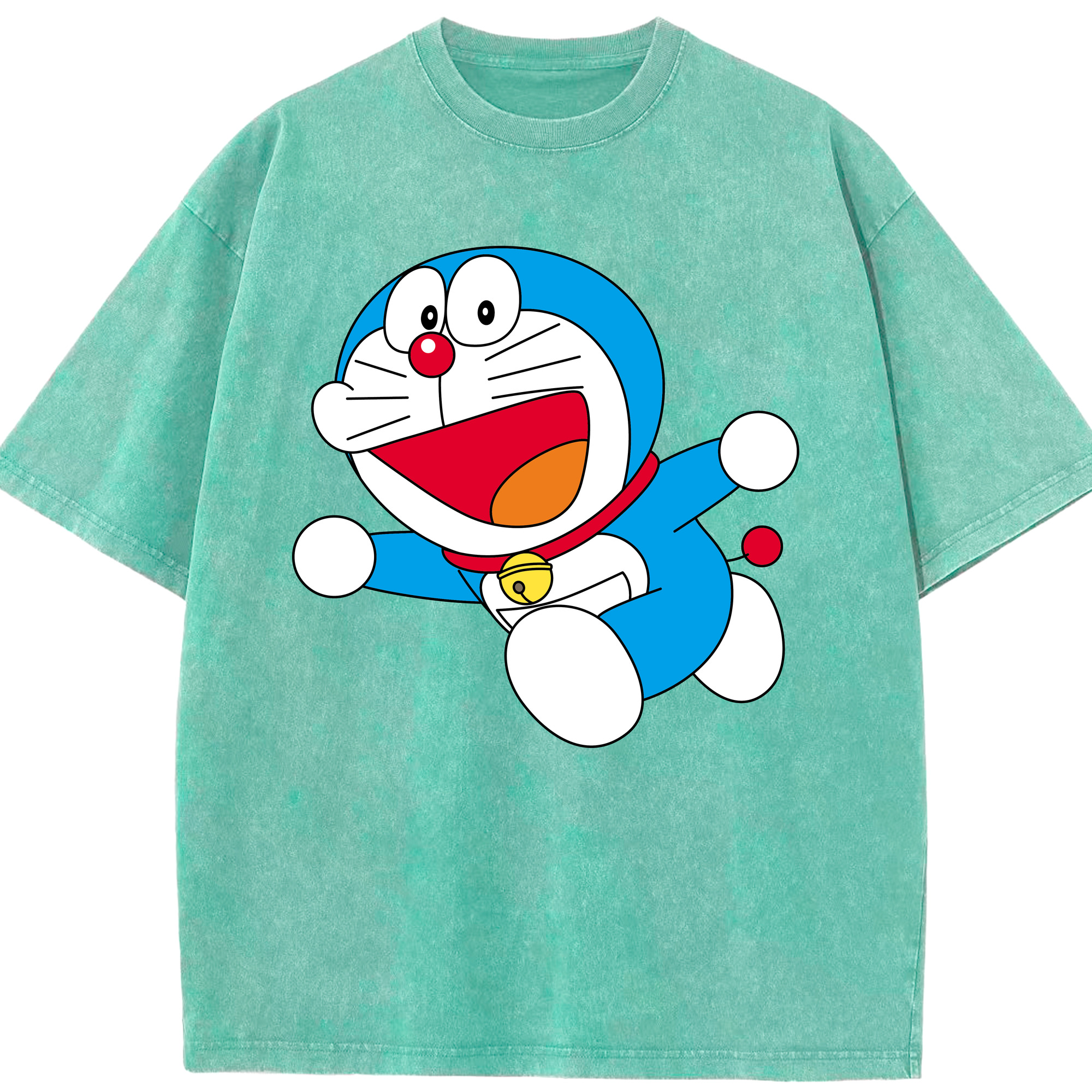 （画像用） ドラえもん Doraemon 綿100% ヴィンテージ風 半袖Tシャツ（フロントプリント）